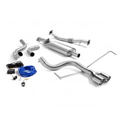  Silencieux inter. inox Tube arrière inox - 2 sorties rondes centrales Sport Line 80mm - Ø60mm Ragazzon Abarth 500 / 595 (typ 312) 1.4TJET (99/118kW) 07/2008-