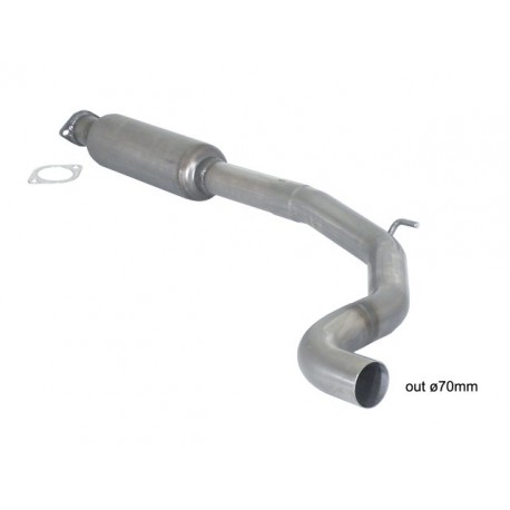 Silencieux inter. inox - Ø70mm Ragazzon Abarth Grande Punto 1.4 TJET kit esseesse (132kW) ø70mm 10/2007-