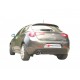 Silencieux arrière duplex inox g/d - - 2 sorties rondes 80mm décalées - Pour jupe arrière Cadamuro Ragazzon Alfa Romeo Giulietta(940) 1.4TB (125kW) 2010-