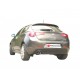 Silencieux arrière duplex inox g/d - - 2 sorties rondes 80mm décalées - Pour jupe arrière Cadamuro Ragazzon Alfa Romeo Giulietta(940) 1.4TB (88kW) 2010-