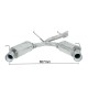 Silencieux arrière duplex inox g/d - 1 sortie ronde 102mm Ragazzon Alfa Romeo GTV(916) / SPIDER T.S. 1.8I 16V (106Kw) - 2.0 16V (110/114Kw) 1995-