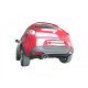 Silencieux arrière inox - 1 sortie ovale Sport Line 110 x 65mm Ragazzon Alfa Romeo MiTo(955) 1.3 JTDm (66kW) 09/2008-
