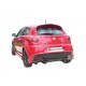 Silencieux arrière inox - 1 sortie ovale Sport Line 110 x 65mm Ragazzon Alfa Romeo MiTo(955) 1.4 (58kW) 09/2008-