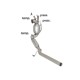 Catalyseur Gr.N tube suppression FAP Gr.N inox - mot.CAYB (1598cc) Euro5Ragazzon Audi A1(typ 8X) 1.6TDi DPF (66/77kW) 09/2010-