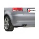 Silencieux arrière inox - 1 sortie ovale Sport Line 135x90mm Ragazzon Audi A3 (typ 8P) 2003-2013 A3 1.6i (75kW) - 1.6 FSI (85kW) - 2.0 FSI (110kW) 05/2003-