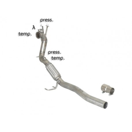 Tube décata. tube suppression FAP Gr.N inox - mot.CEGA (1968cc) 2009-2012Ragazzon Audi A3 (typ 8P) 2003-2013 A3 2.0TDi DPF (125kW) 2008-2013