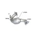 Catalyseur Gr.N tube suppression FAP Gr.N inox - mot.CKV / CDU (2967cc)Ragazzon Audi A5 (typ 8T) 2007- Coupè 3.0TDi V6 Quattro (180kW) 2012-