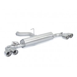 Silencieux arrière duplex inox g/d - 2 sorties rondes Sport Line 80mm décalées - valve Ø70mm Ragazzon Audi S1(8X) Sportback 2.0TFSI Quattro (170kW) ø70mm 2014-