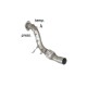 Tube décata Gr.N inox - mot.306D2 (2993cc) Euro4Ragazzon BMW Série5 E60-E61 E60(berline) 525D (130kW) 07/2003-2007