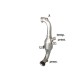 Catalyseur Gr.N tube suppression FAP Gr.N inox - mot.9HR (1560cc)Ragazzon Citroen DS3 1.6HDi - 1.6eHDi (68kW) 2010-