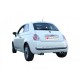 Silencieux arrière inox - 1 sortie ovale 115x70mm Ragazzon Fiat 500 (typ312) 1.2 (51kW) 2007-