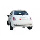 Silencieux arrière inox - 1 sortie ovale 115x70mm Ragazzon Fiat 500 (typ312) 1.2 (51kW) 2007-