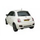 Silencieux arrière inox - 1 sortie ovale 115x70mm Ragazzon Fiat 500 (typ312) S 1.3 Mjet (70kW) 2013-