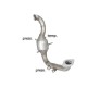 Catalyseur Gr.N tube suppression FAP Gr.N inoxRagazzon Ford Focus II 1.6 TDci (80Kw) 2008 - 2009