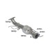 Catalyseur Gr.N pour suppression 2ème cat. tube suppression FAP Gr.N inox (mot. RF7J - 1998cc)Ragazzon Mazda 5 2.0CD DPF (81kW) 2005-2009