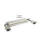 Silencieux arrière duplex inox g/d - 1 sortie ovale Sport Line 135x90mm - Ø70mm Ragazzon Mercedes Classe A (W176) A250 (155kW) 2012-