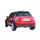 Silencieux arrière inox - 2 sorties rondes Sport Line centrales 90mm Ragazzon Mini R56 Cooper S 1.6 Turbo (128Kw) 11/2006-