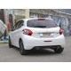 Silencieux arrière inox - 1 sortie ronde 90mm Ragazzon Peugeot 208 1.4VTi (70kW) 2012-