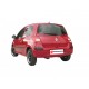 Silencieux arrière inox - 1 sortie ovale Sport Line 110 x 65mm Ragazzon Renault Twingo II 1.2 (43kw) - 1.2 16V (55kW) 06/2007-