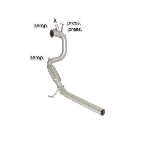 Tube décata. tube suppression FAP Gr.N inox - mot.CAYB (1598cc) Euro5Ragazzon Skoda Fabia (5J) 2007-2014 1.6TDi (55/66/77kW) 2010-2014