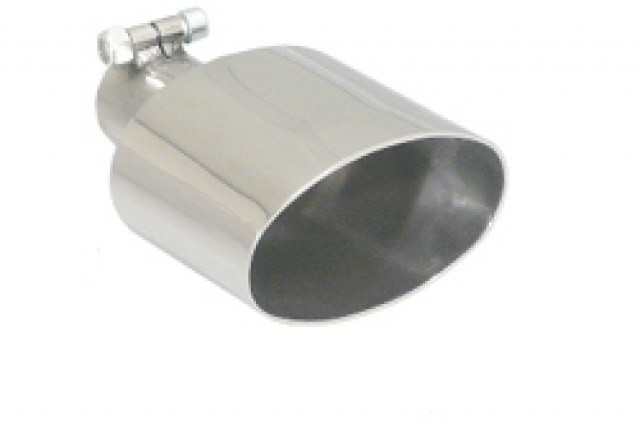 Embouts D'échappement 2,5 - Tuyau D'échappement De Voiture - En Acier Inoxydable - Bleu Chromé - Embout D'échappement Droit Universel