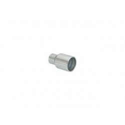 Sortie d'échappement ronde 102mm inox - diamètre intérieur du tube d'entrée 54 mm - longueur 180mm Ragazzon Universel Embouts RO.102