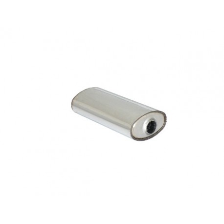 Silencieux universal oval inox 190x110 mm - longueur 450 mm - tube perforé diamètre 50 mm Ragazzon Universel Silencieux OV.195x115mm