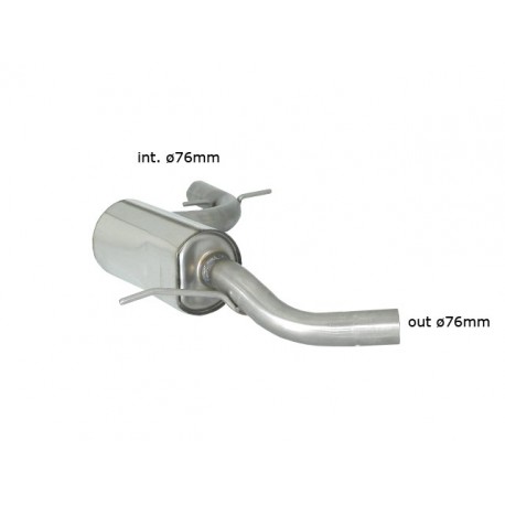 Silencieux inter. inox - - Ø76mm Ragazzon Volkswagen Golf VI 2.0 GTI TSI (155kW) ø76mm 2009-