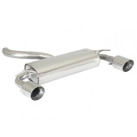 Silencieux arrière duplex inox g/d - 1 sortie ronde Sport Line 102mm Ragazzon Volvo C30 (typ M) 2.5 T5 10/2006-2013