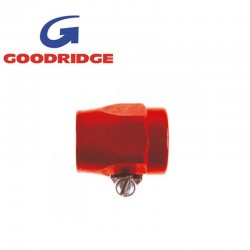 Faux écrou alu durite DASH 6 / AN 6 femelle GOODRIDGE | Coloris ROUGE