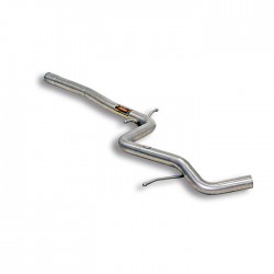 Tube central 100% Inox - (remplace le silencieux central d'origine) Supersprint Audi A3 8P 1.2 TFSi 86/105ch 2010-2012