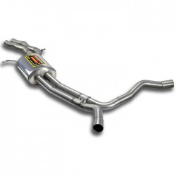 Silencieux central + "X-Pipe" Supersprint Audi A6 C7 Typ 4G 11-14 (Berline+Break) 2.8 FSI V6 204ch 2011-