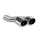 Tube adaptateur pour silencieux central d'origine Gauche + Sortie OO90 Supersprint PORSCHE 911 (997.2) Carrera 3.6i 345ch 09-