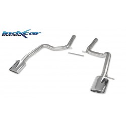 Echappement INOXCAR Audi A6 (Type 4F) RS6 5.0 V10 BiTurbo (580ch) 2008-2010 Tubes arrière duplex sorties ovale 150x105mm Oblique