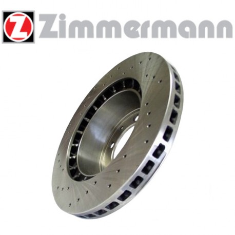Disque de frein sport/percé Avant ventilé 284mm, épaisseur 22mm Zimmermann Bmw Série 1 (E81 / E87) 116D 116cv, 116I116cv / 122cv