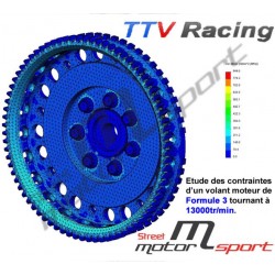 Volant moteur TTV Racing Allégé BMW M3 e30 14 B23 | Poids 5.4kg