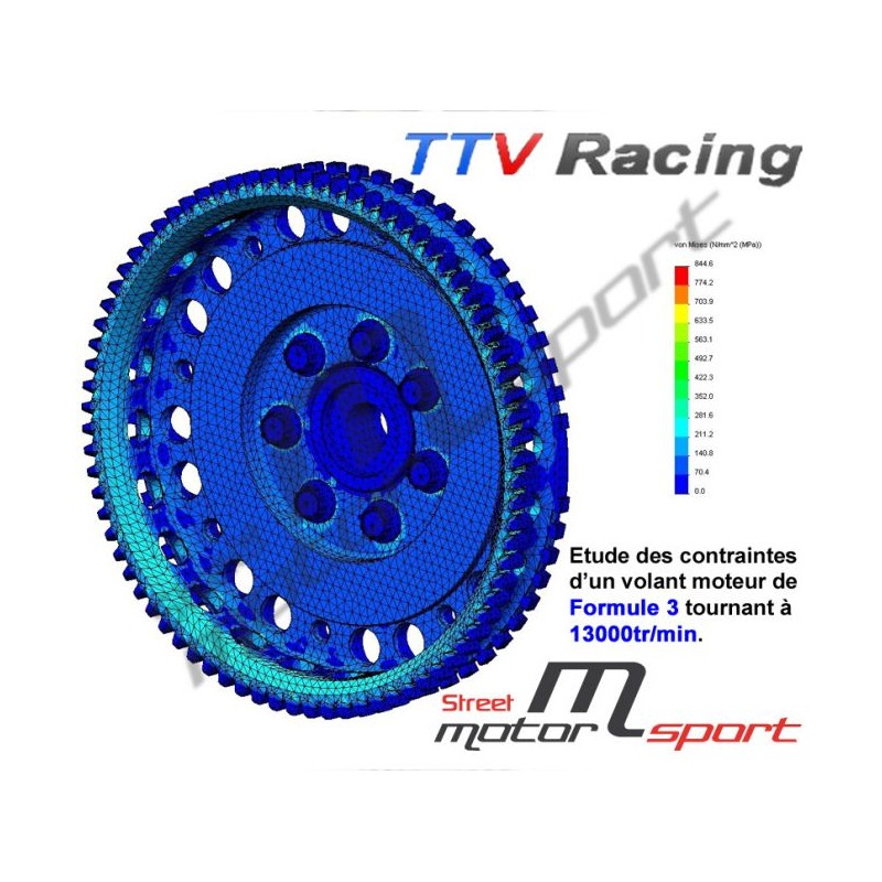 Volant moteur TTV Racing Allégé Opel Corsa D OPC Z16LEH