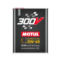 Motul 300V COMPETITION 5W40 Huile Moteur 100% Synthèse | Bidon 2L | 110817 | Nouvelle formule compatible FAP