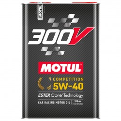 Motul 300V COMPETITION 5W40 Huile Moteur 100% Synthèse | Bidon 2L | 110817 | Nouvelle formule compatible FAP