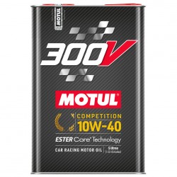 Motul 300V COMPETITION 10W40 Huile Moteur 100% Synthèse | Bidon 5L | 110822 | Nouvelle formule compatible FAP