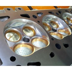 Préparation culasse Audi S2/RS2 5 Cyl. usinage CNC 5 axes | Balle de Golf en "OPTION" (Dimpling)