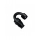 Raccord femelle 180° OBP – Type PTFE (E85)– Aluminium noir – AN6