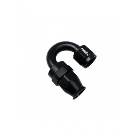 Raccord femelle 180° OBP – Type PTFE (E85)– Aluminium noir – AN6