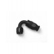 Raccord femelle 120° OBP – Type PTFE (E85)– Aluminium noir – AN6