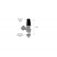 Adaptateur injecteur EV14 Compact "Pico" Embase 14 mm / Longueur 48mm | Haltech – HT-080005