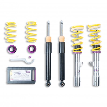 Combinés filetés KW Suspension V1 "inox" BMW Serie 3 E90/E92 316i, 318i, 320i, 323i, 325i, 328i, 330i, 316d, 318d, 320d, 325d, 3