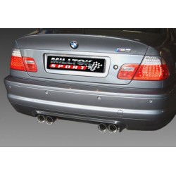 Echappement Inox Milltek BMW Serie 3 (E46) M3 CSL 2003 - 2007 | Silencieux arrière (Montage intermédiaire série)