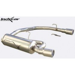 Echappement sport/route INOXCAR Racing Peugeot 106 1.4 (75ch) 1996-2003 | Silencieux arriére Street une sortie ovale Ø120x80mm