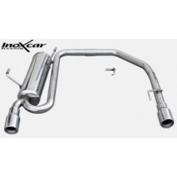 Echappement sport/route INOXCAR Racing Peugeot 206 1.6 16V XS (110ch) 2001-2006 | Silencieux arriére une sortie Rally Ø90mm