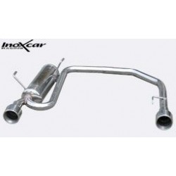 Echappement sport/route INOXCAR Racing Peugeot 206 2.0 16V GT (135ch) | Silencieux arriére Street une sortie ronde Ø102mm
